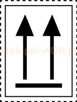 Nalepka ADR Strzałki Kierunkowe (PAPIER) 8,4x11,5cm (rolka po 250 sztuk nalepek)